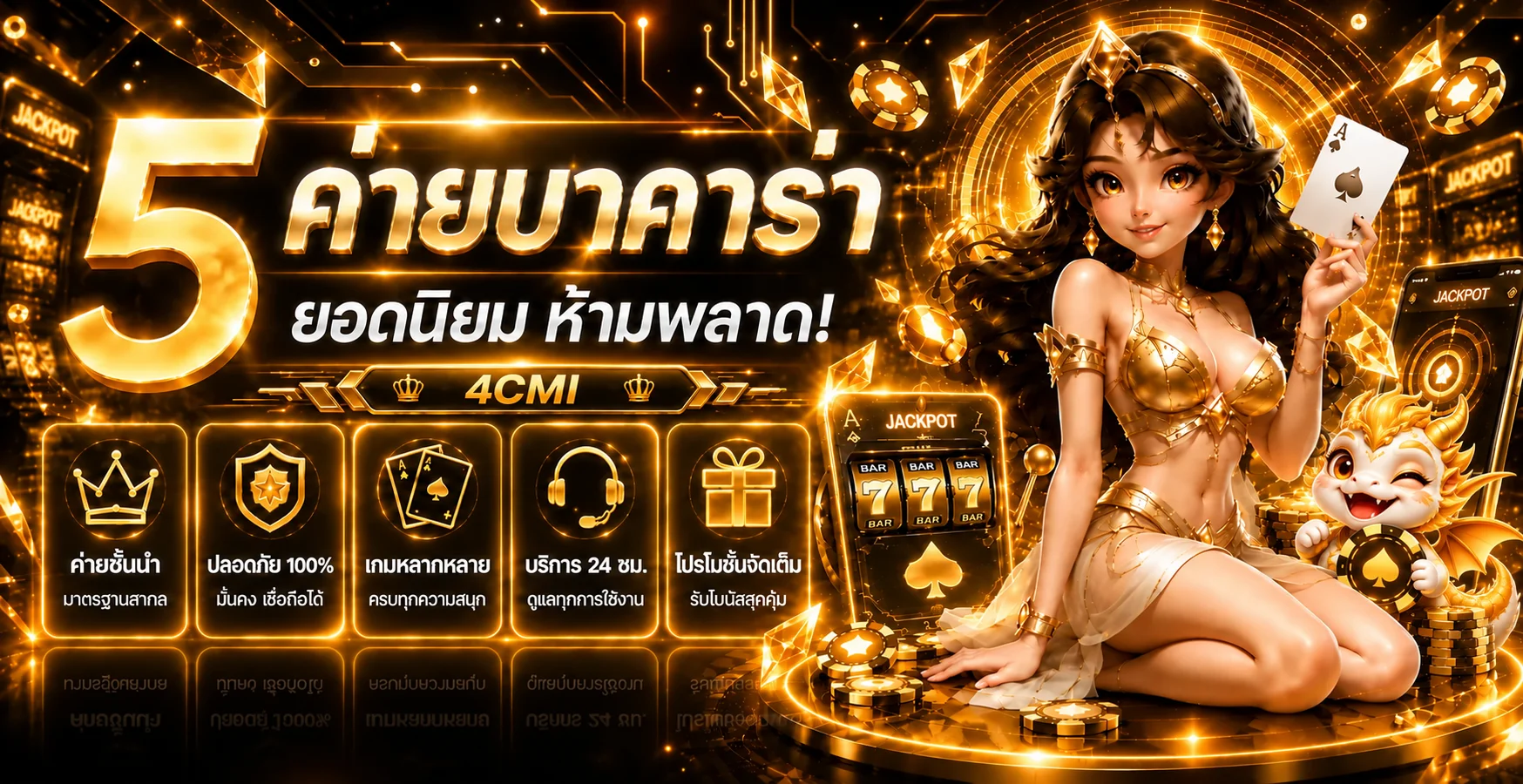 คู่มือเลือกหมวดคาสิโนออนไลน์ 4CMI และตรวจข้อมูลเกม